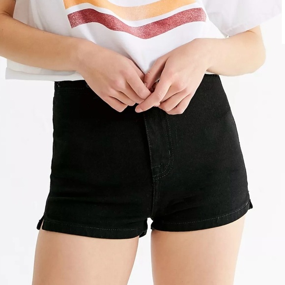 BDG Pants - BDG Pin Up High-Rise Denim Shorts Jeans Black Urban Outfitters Size 28